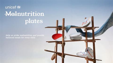 Dentsu Vietnam Innovates For Advocacy With Malnutrition Plates for UNICEF